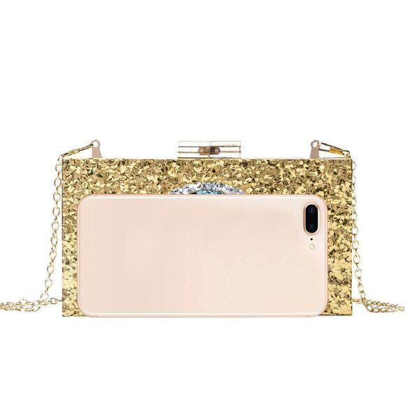 LETODE Clutch Purses for Women-Evil Eye Acrylic Clutch Glitter Purse Evening Bag - Picture 5 of 6